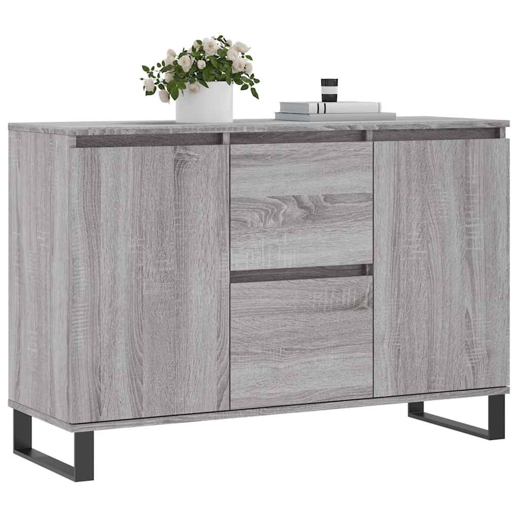 Buffet sonoma gris 101,5x35x70 cm bois d'ingénierie - XIOS