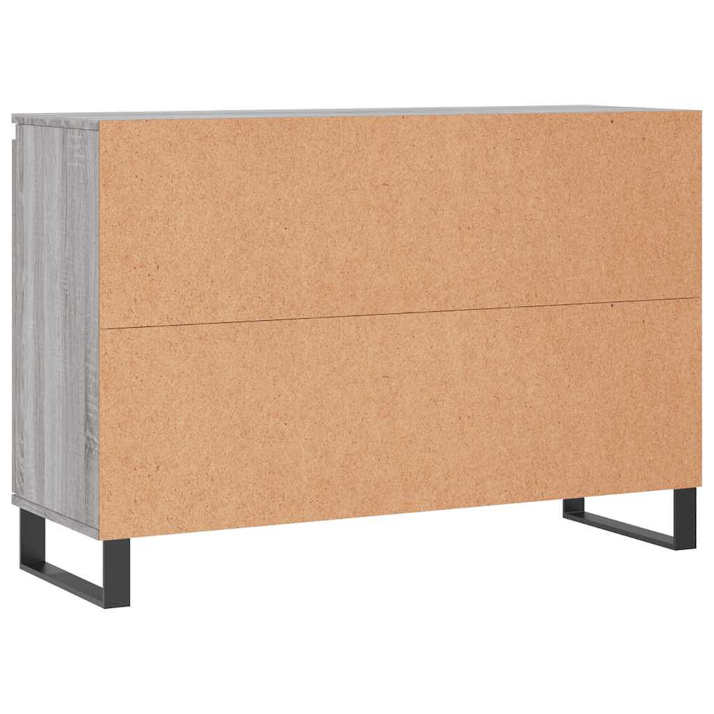 Buffet sonoma gris 101,5x35x70 cm bois d'ingénierie - XIOS