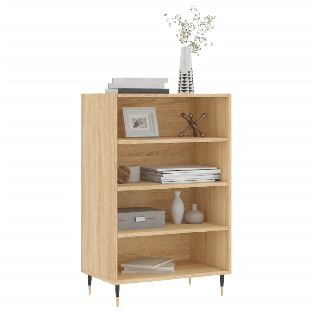 Buffet haut chêne sonoma 57x35x90 cm bois d'ingénierie - XIOS
