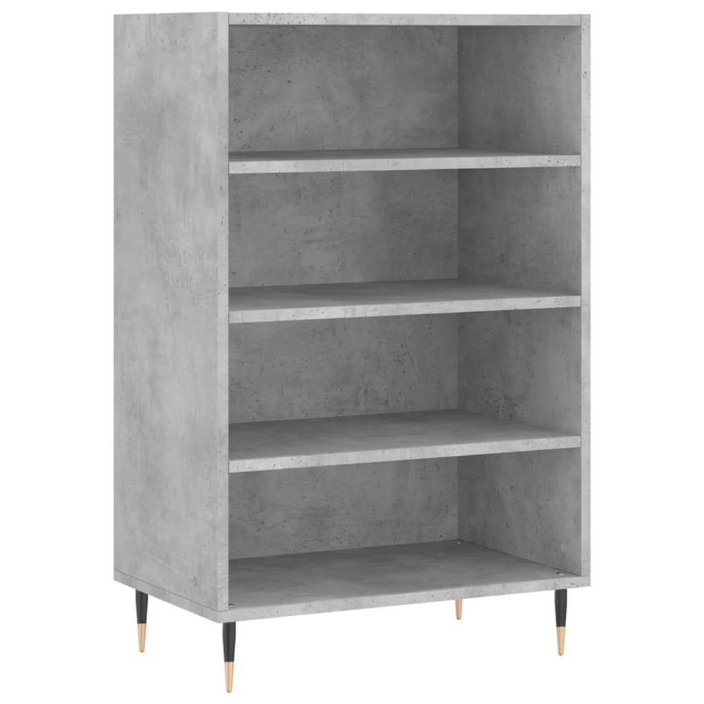 Buffet haut gris béton 57x35x90 cm bois d'ingénierie - XIOS