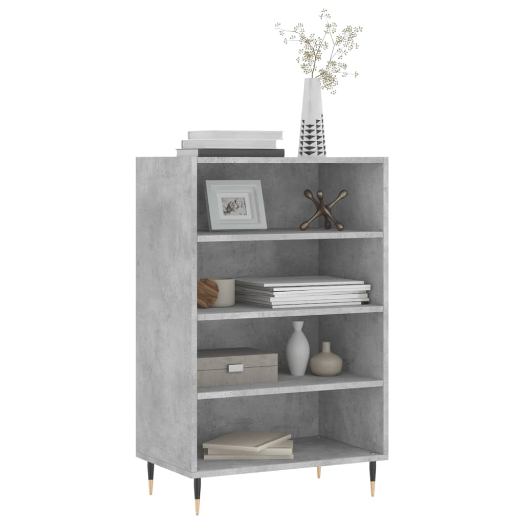 Buffet haut gris béton 57x35x90 cm bois d'ingénierie - XIOS
