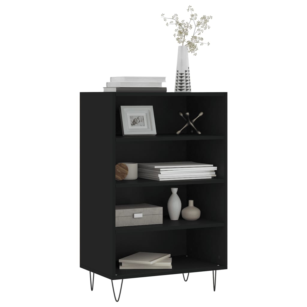 Buffet haut noir 57x35x90 cm bois d'ingénierie - XIOS