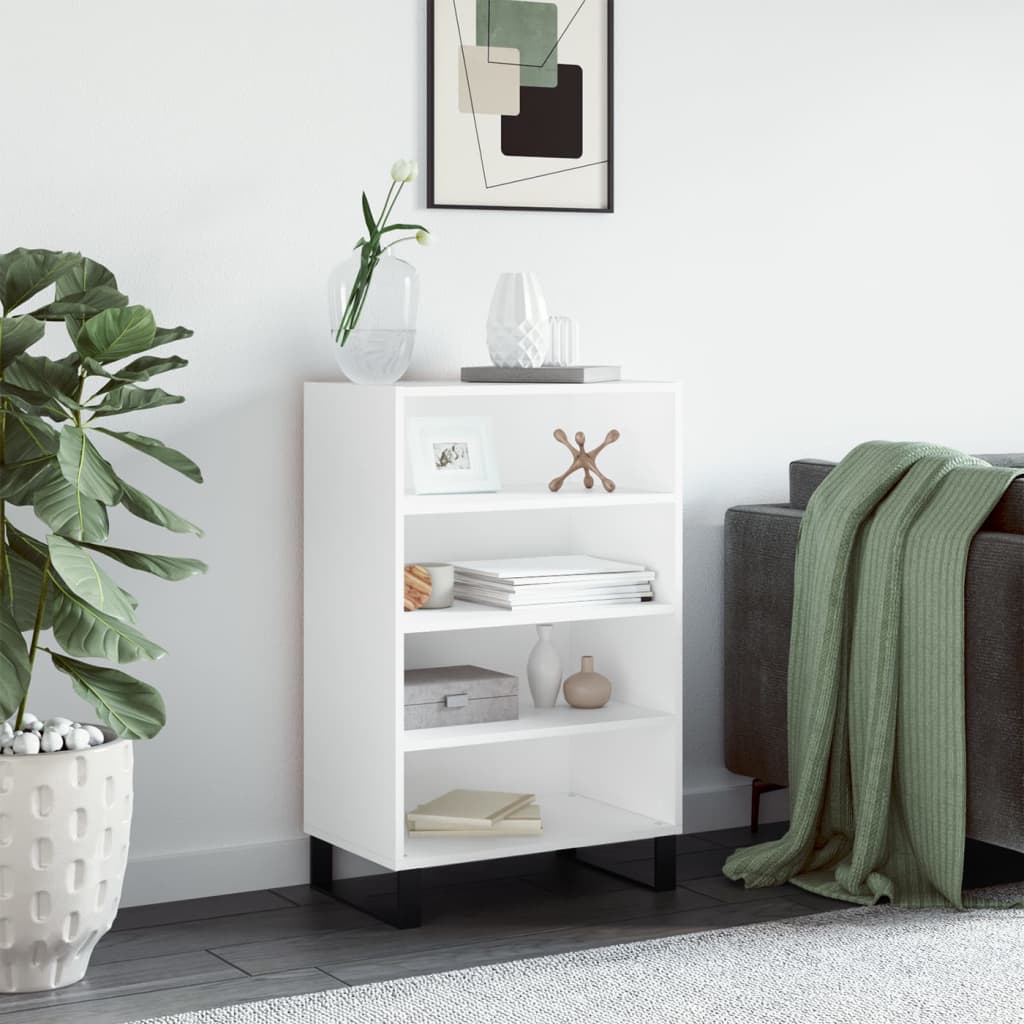 Buffet haut blanc 57x35x90 cm bois d'ingénierie - XIOS