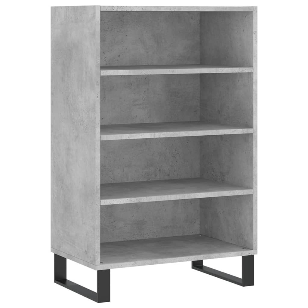 Buffet haut gris béton 57x35x90 cm bois d'ingénierie - XIOS