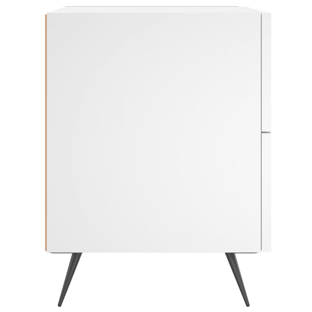 Tables de chevet 2 pcs blanc 40x35x47,5 cm bois d’ingénierie - XIOS