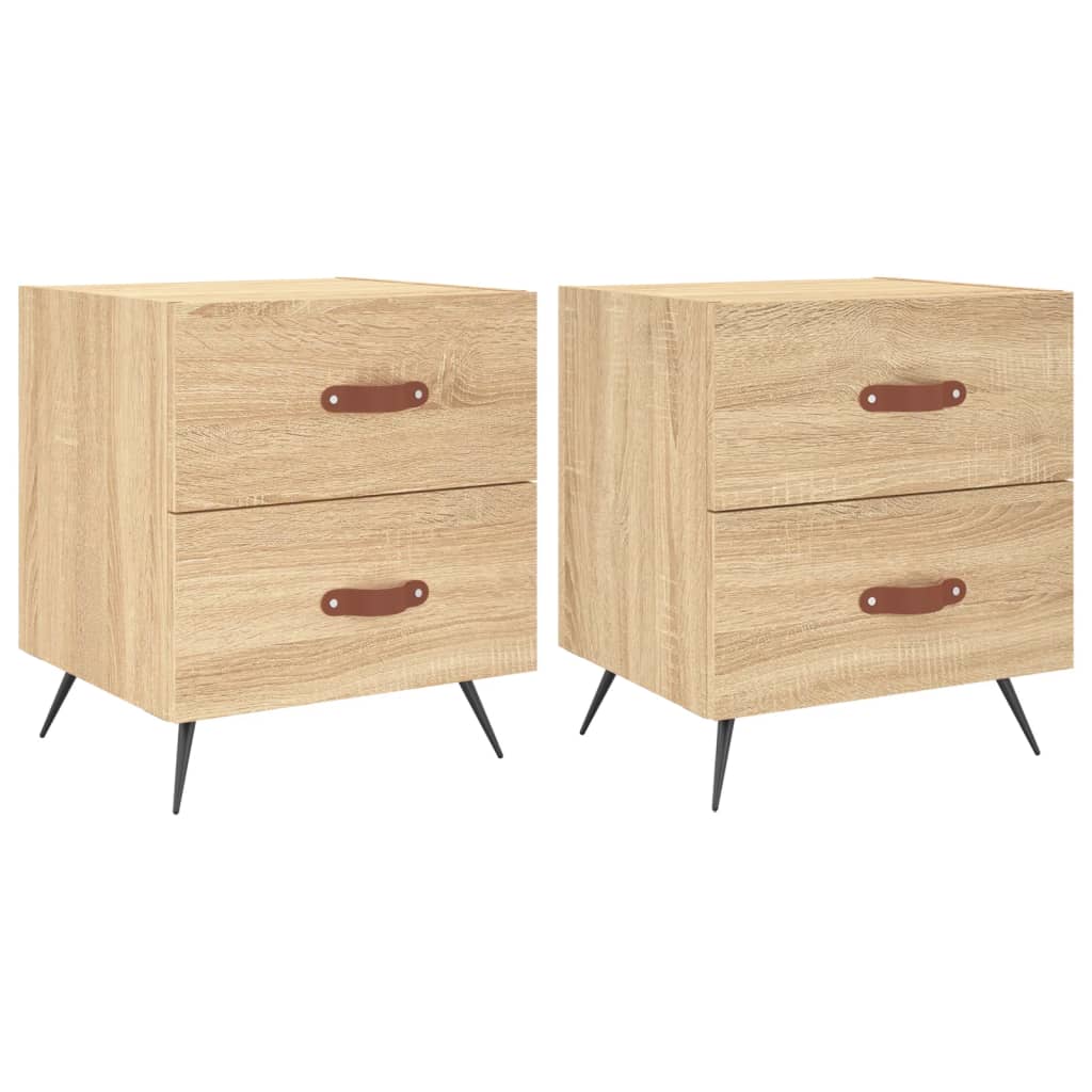 Tables de chevet 2 pcs chêne sonoma 40x35x47,5 cm - XIOS