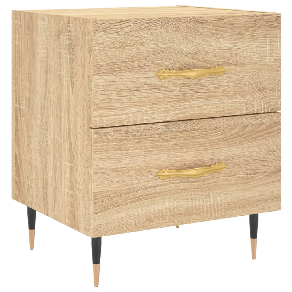 Table de chevet chêne sonoma 40x35x47,5 cm bois d’ingénierie - XIOS