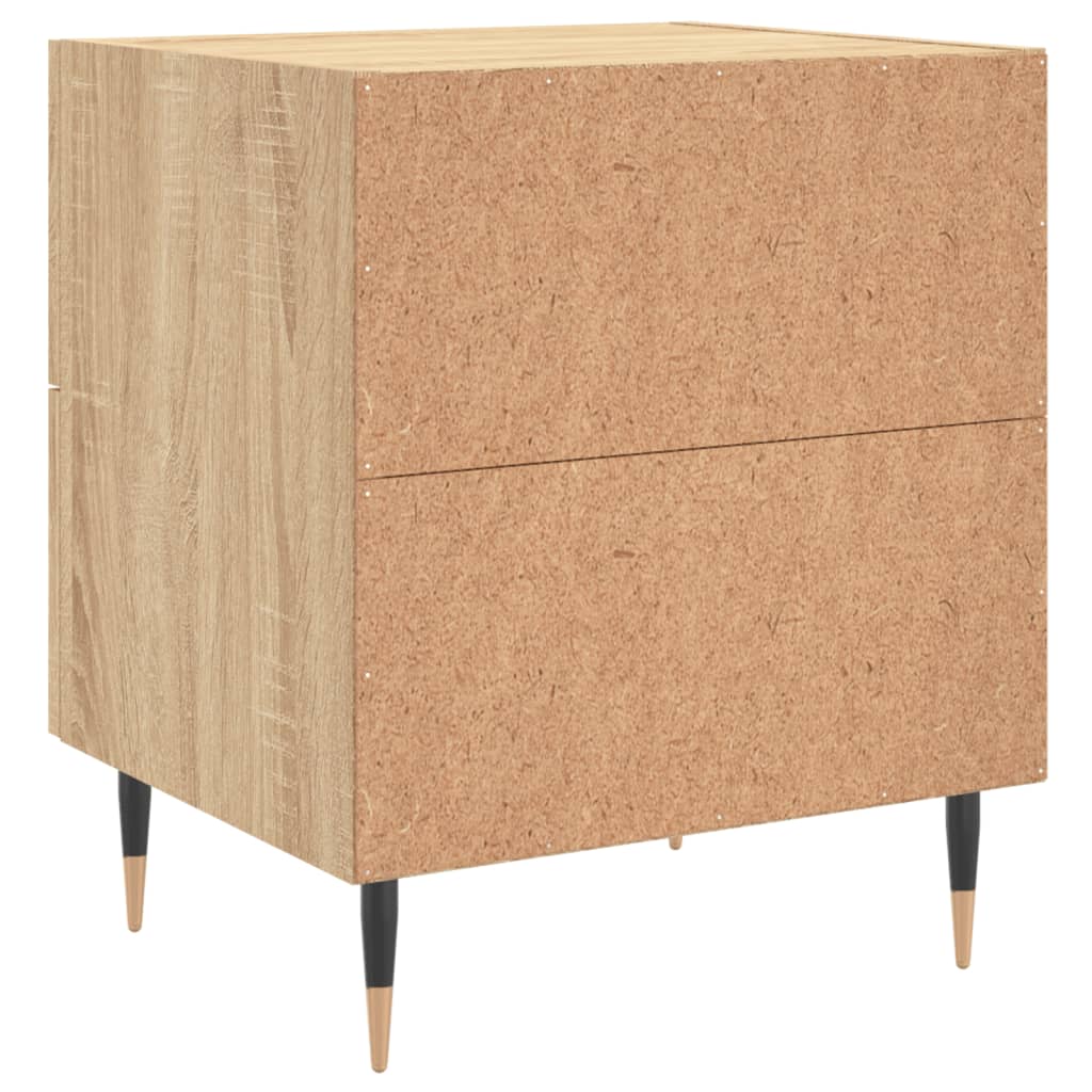 Table de chevet chêne sonoma 40x35x47,5 cm bois d’ingénierie - XIOS