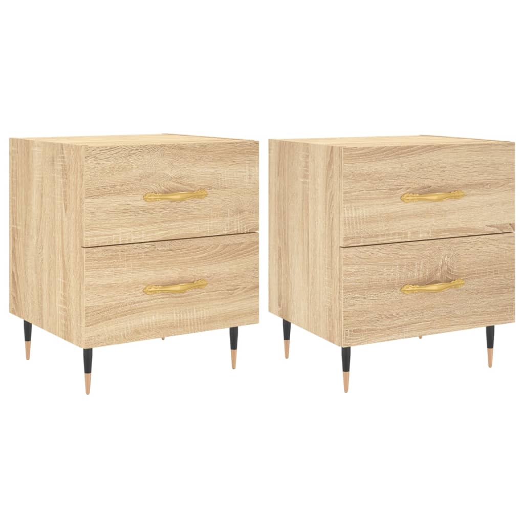 Tables de chevet 2 pcs chêne sonoma 40x35x47,5 cm - XIOS