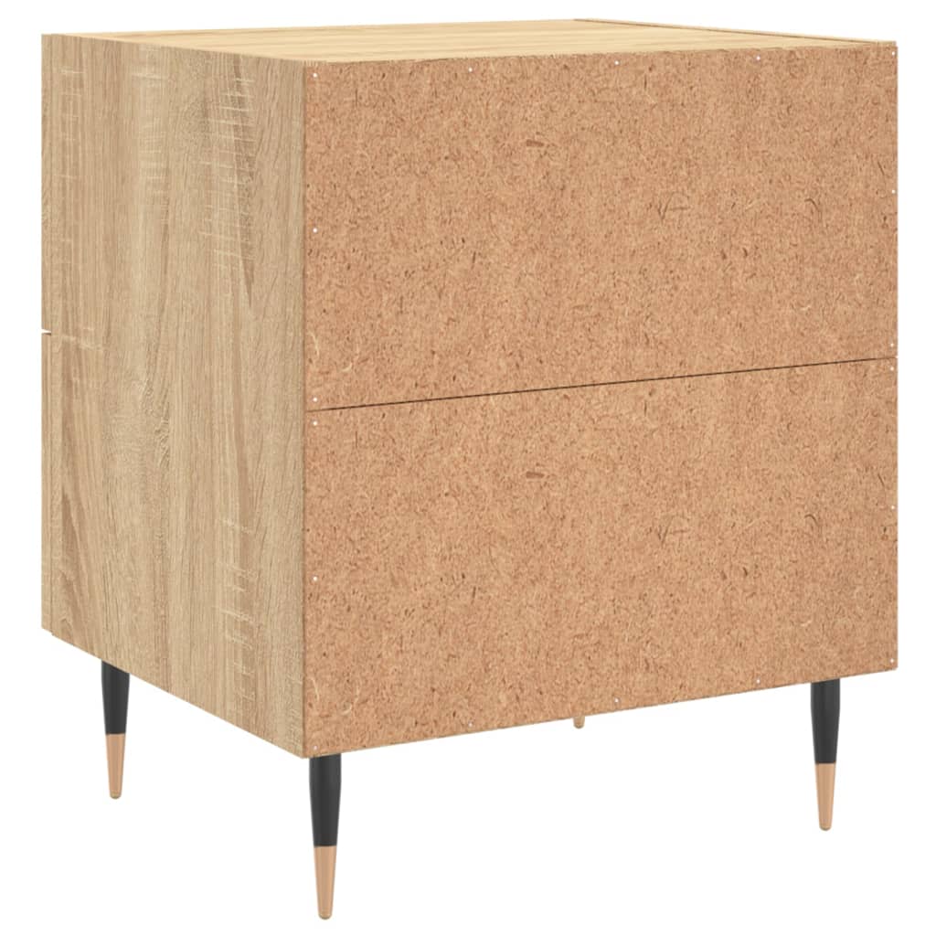 Tables de chevet 2 pcs chêne sonoma 40x35x47,5 cm - XIOS