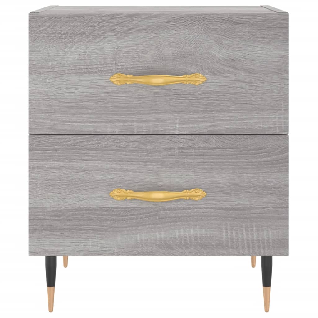 Table de chevet sonoma gris 40x35x47,5 cm bois d’ingénierie - XIOS