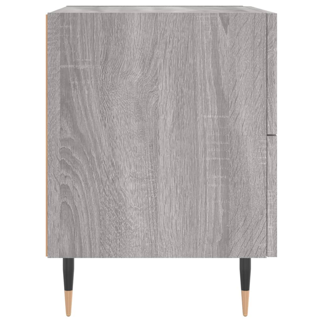 Table de chevet sonoma gris 40x35x47,5 cm bois d’ingénierie - XIOS