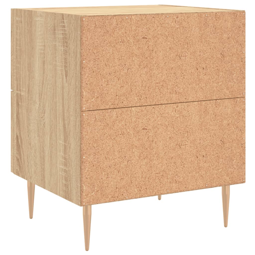 Table de chevet chêne sonoma 40x35x47,5 cm bois d’ingénierie - XIOS