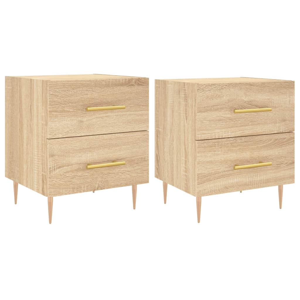 Tables de chevet 2 pcs chêne sonoma 40x35x47,5 cm - XIOS