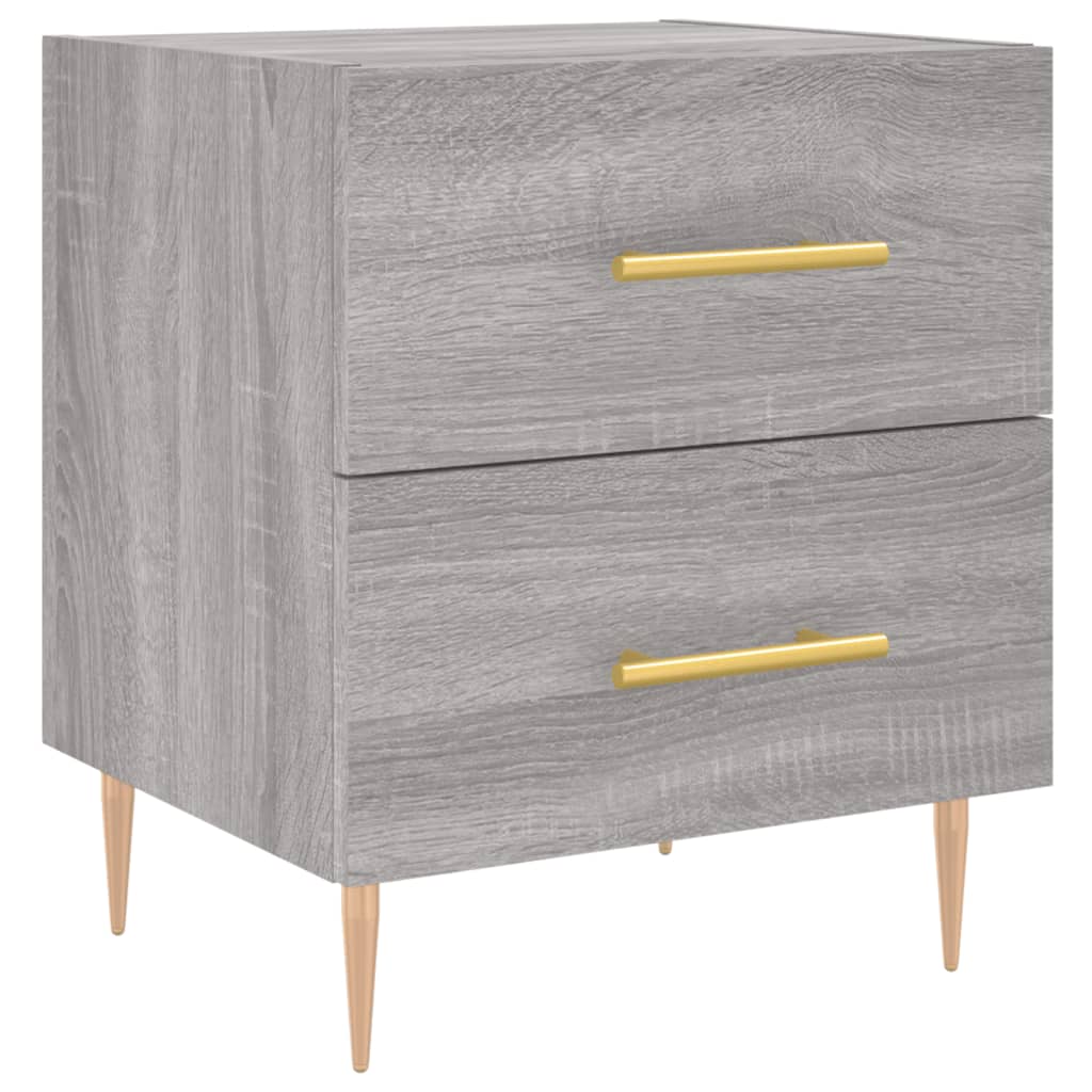 Table de chevet sonoma gris 40x35x47,5 cm bois d’ingénierie - XIOS