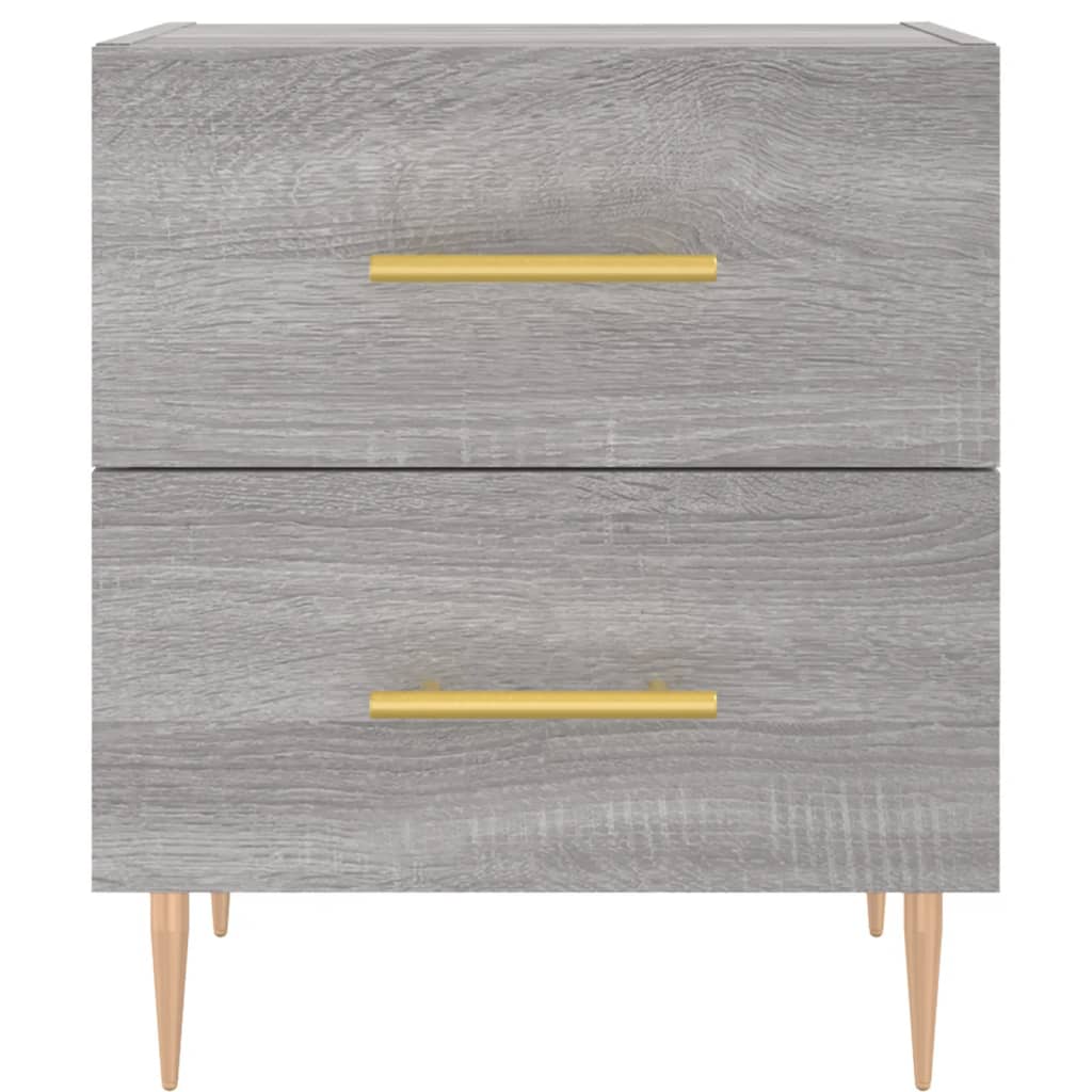 Table de chevet sonoma gris 40x35x47,5 cm bois d’ingénierie - XIOS