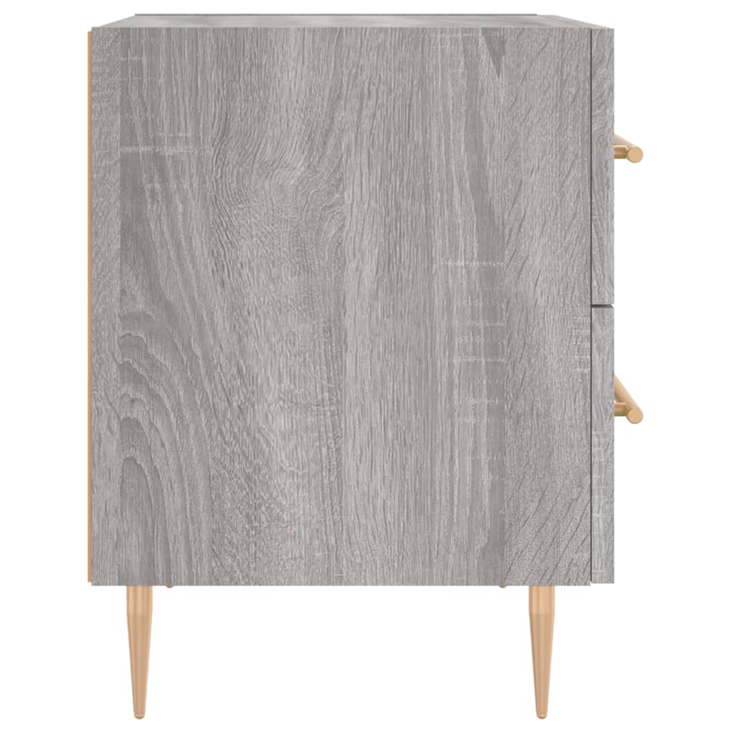 Table de chevet sonoma gris 40x35x47,5 cm bois d’ingénierie - XIOS