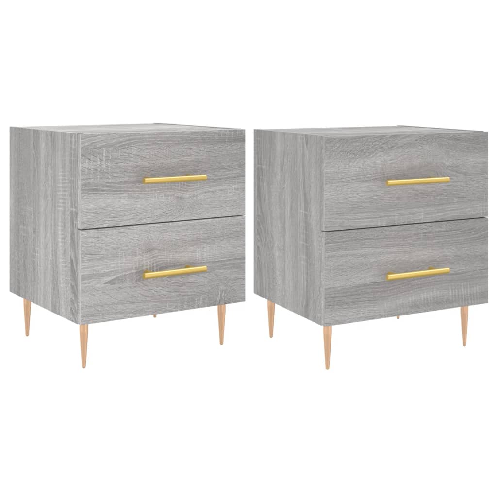 Tables de chevet 2 pcs sonoma gris 40x35x47,5 cm - XIOS