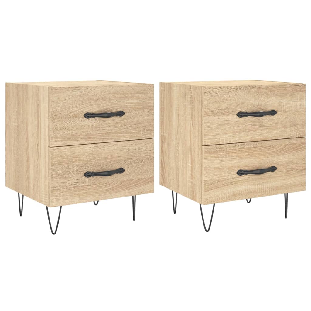 Tables de chevet 2 pcs chêne sonoma 40x35x47,5 cm - XIOS