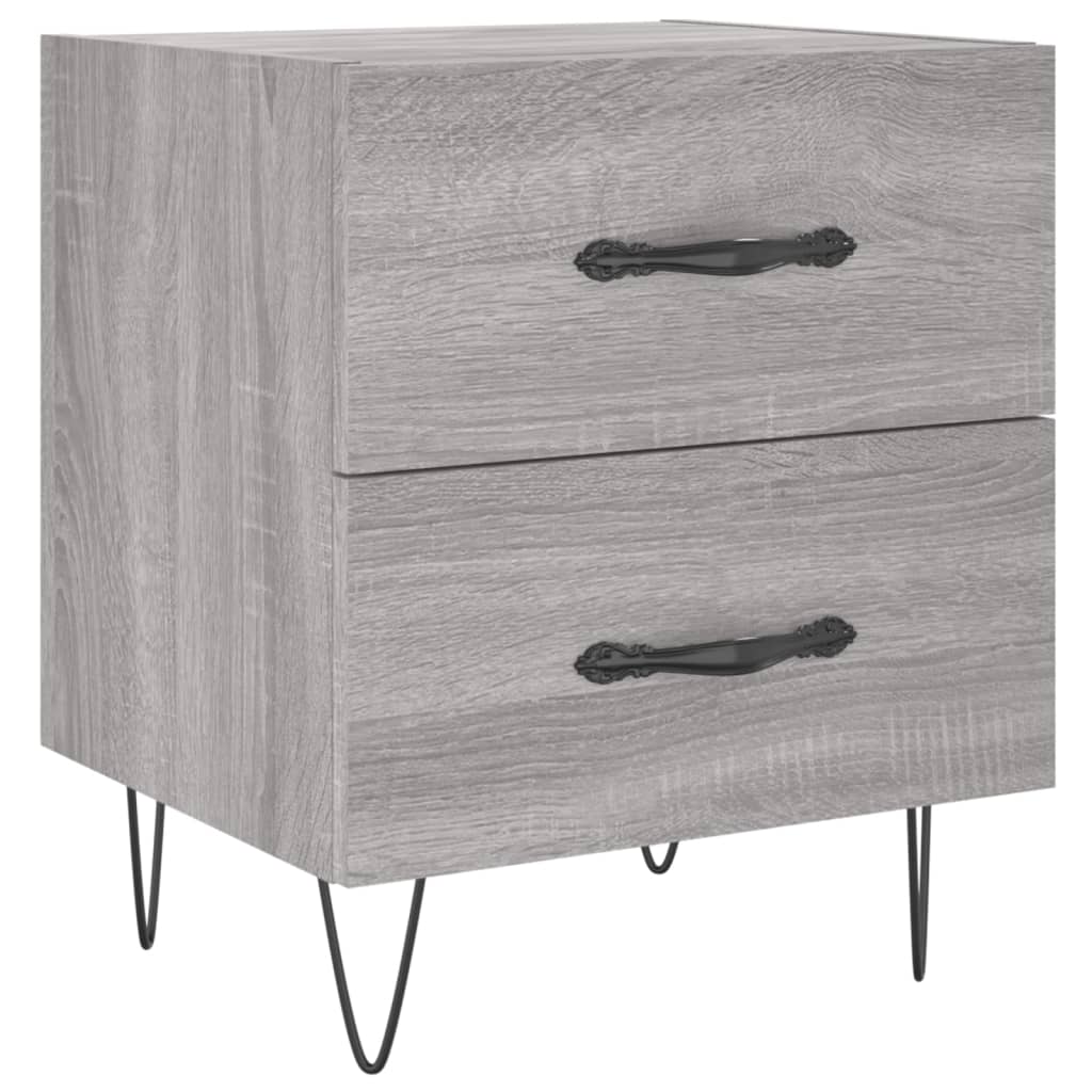 Tables de chevet 2 pcs sonoma gris 40x35x47,5 cm - XIOS