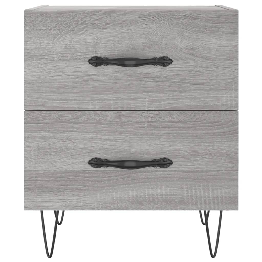 Tables de chevet 2 pcs sonoma gris 40x35x47,5 cm - XIOS
