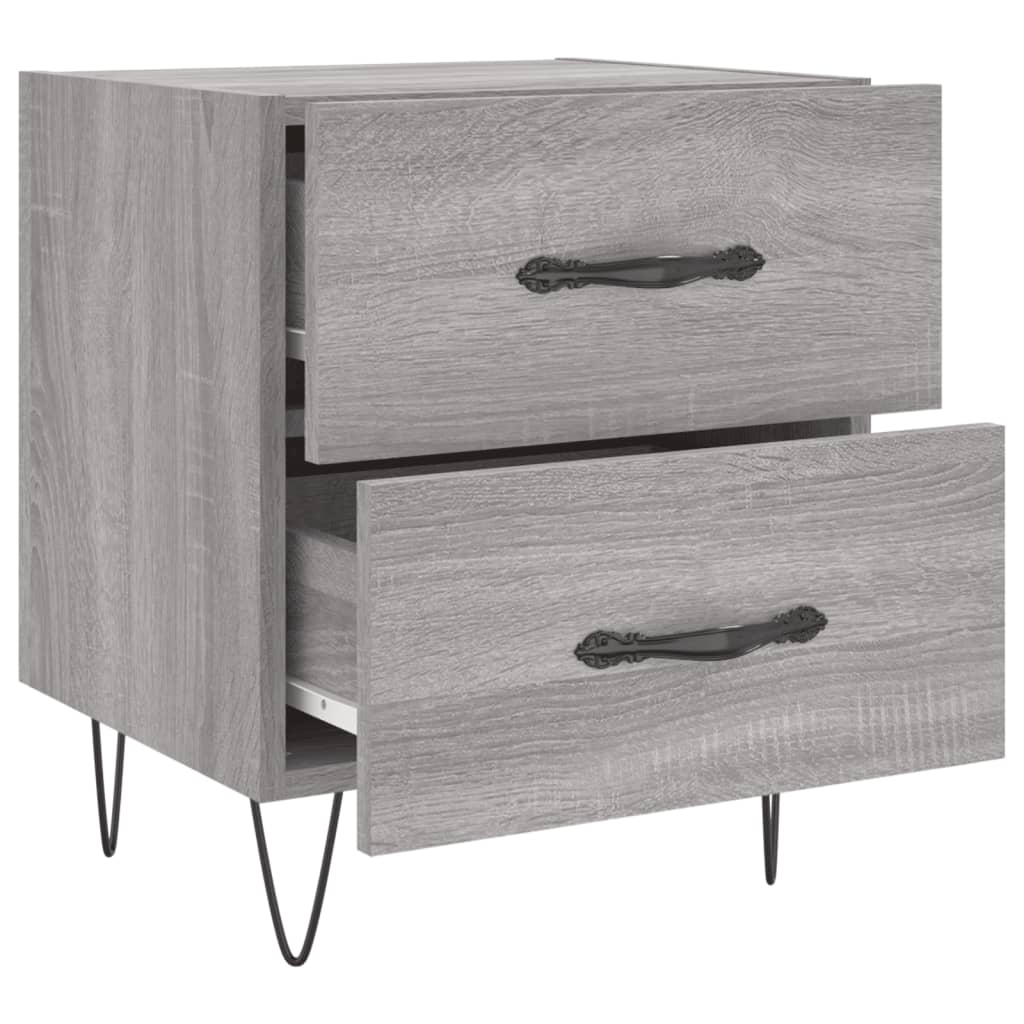 Tables de chevet 2 pcs sonoma gris 40x35x47,5 cm - XIOS