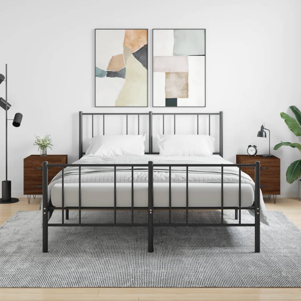 Tables de chevet 2 pcs chêne marron 40x35x47,5 cm - XIOS