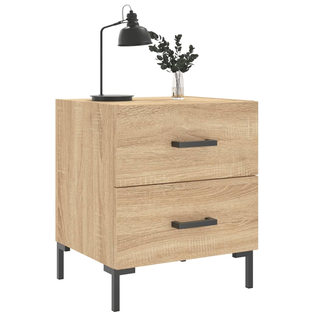 Table de chevet chêne sonoma 40x35x47,5 cm bois d’ingénierie - XIOS