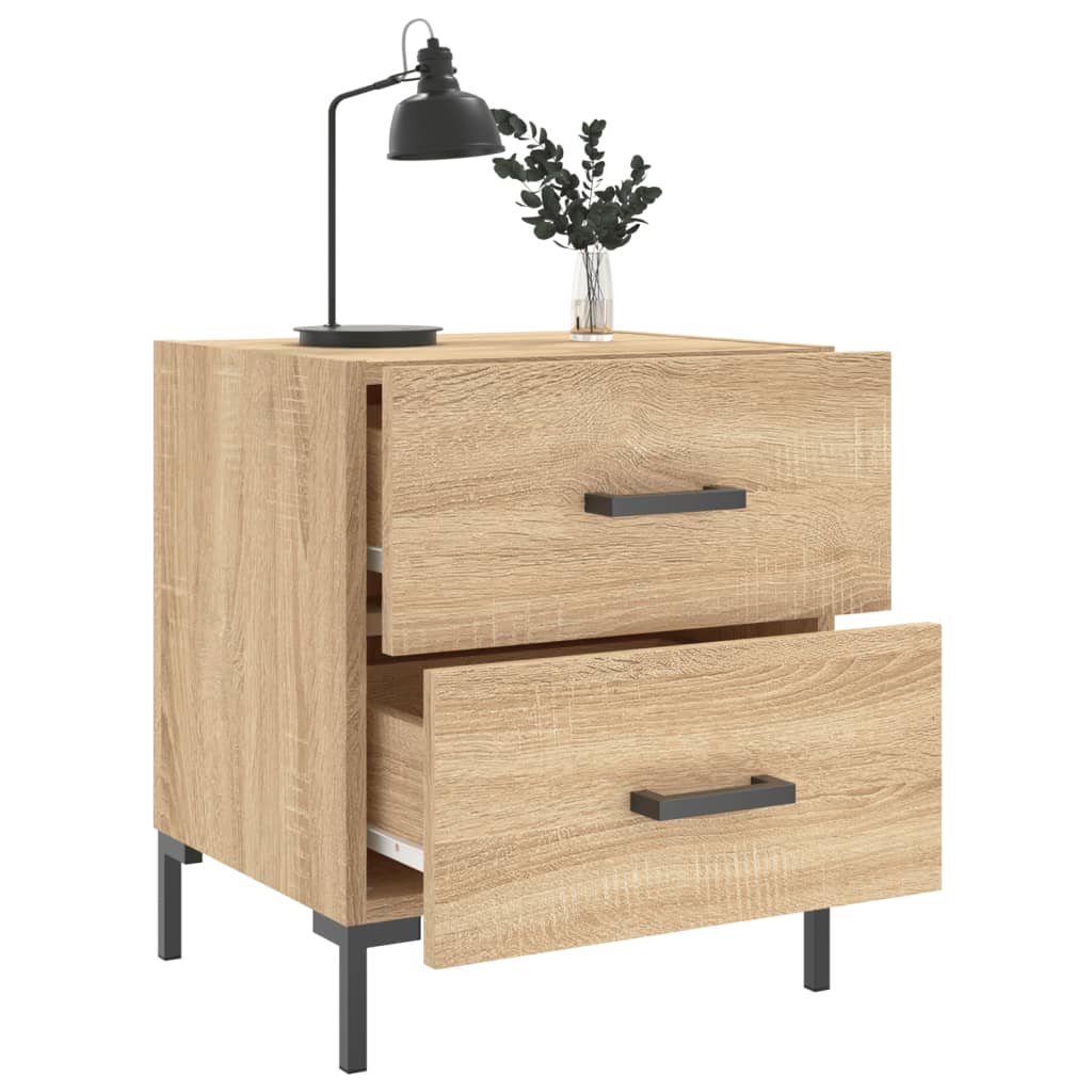 Table de chevet chêne sonoma 40x35x47,5 cm bois d’ingénierie - XIOS