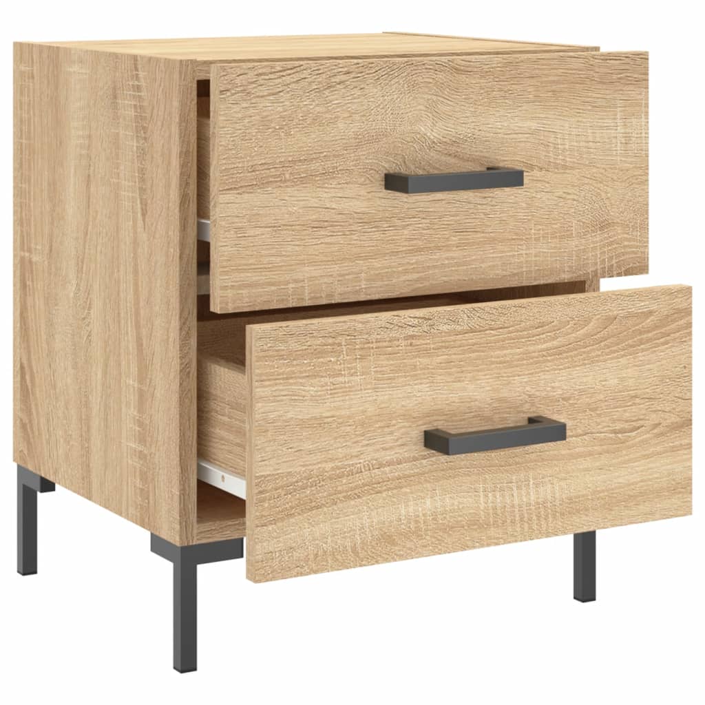 Table de chevet chêne sonoma 40x35x47,5 cm bois d’ingénierie - XIOS