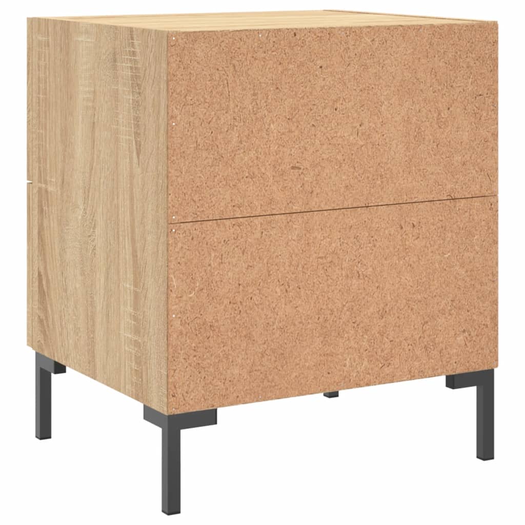 Table de chevet chêne sonoma 40x35x47,5 cm bois d’ingénierie - XIOS