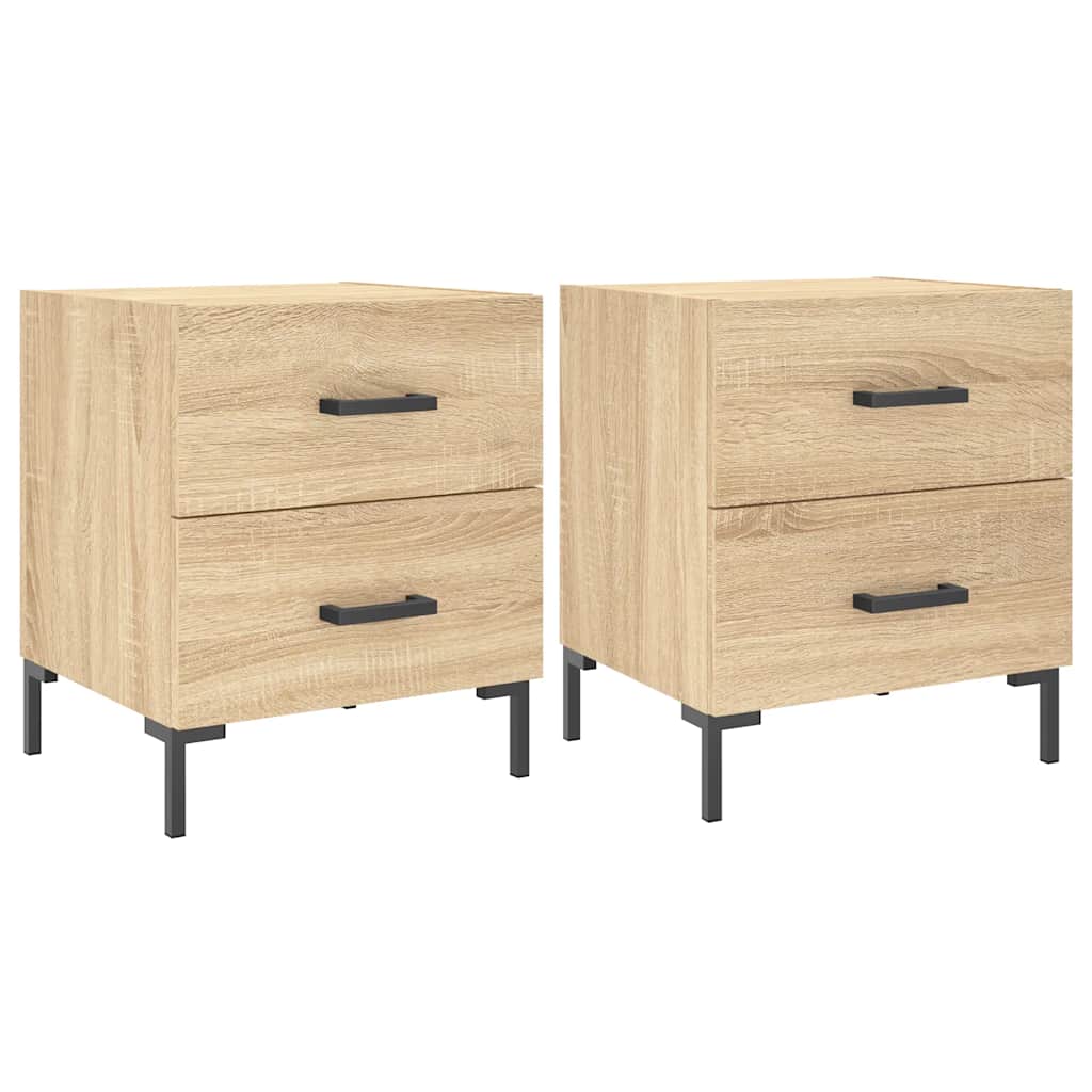Tables de chevet 2 pcs chêne sonoma 40x35x47,5 cm - XIOS