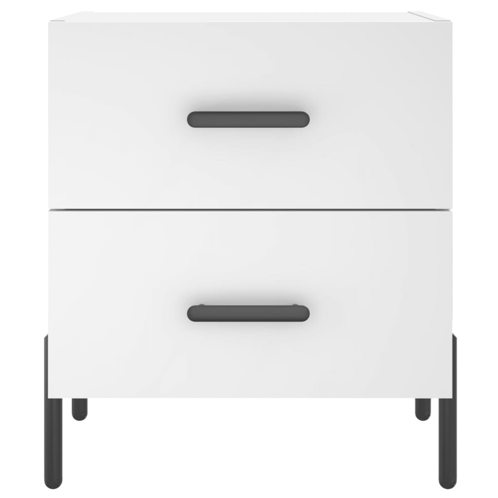 Table de chevet blanc 40x35x47,5 cm bois d’ingénierie - XIOS