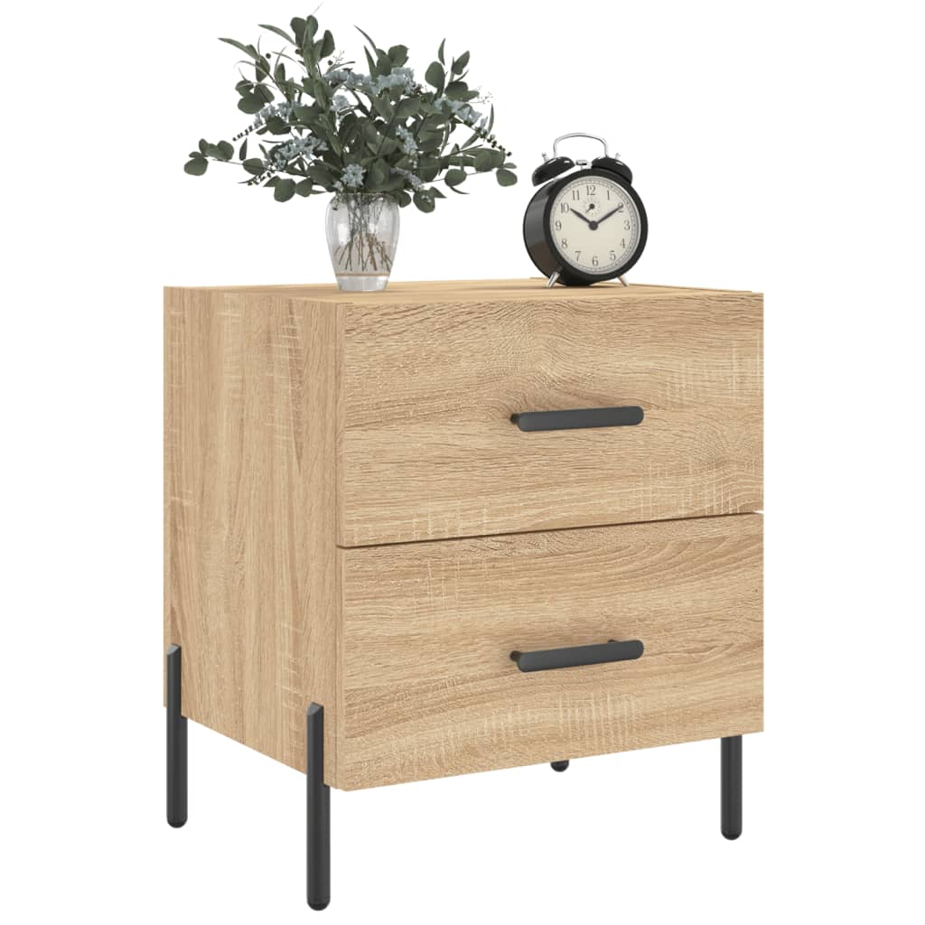 Table de chevet chêne sonoma 40x35x47,5 cm bois d’ingénierie - XIOS