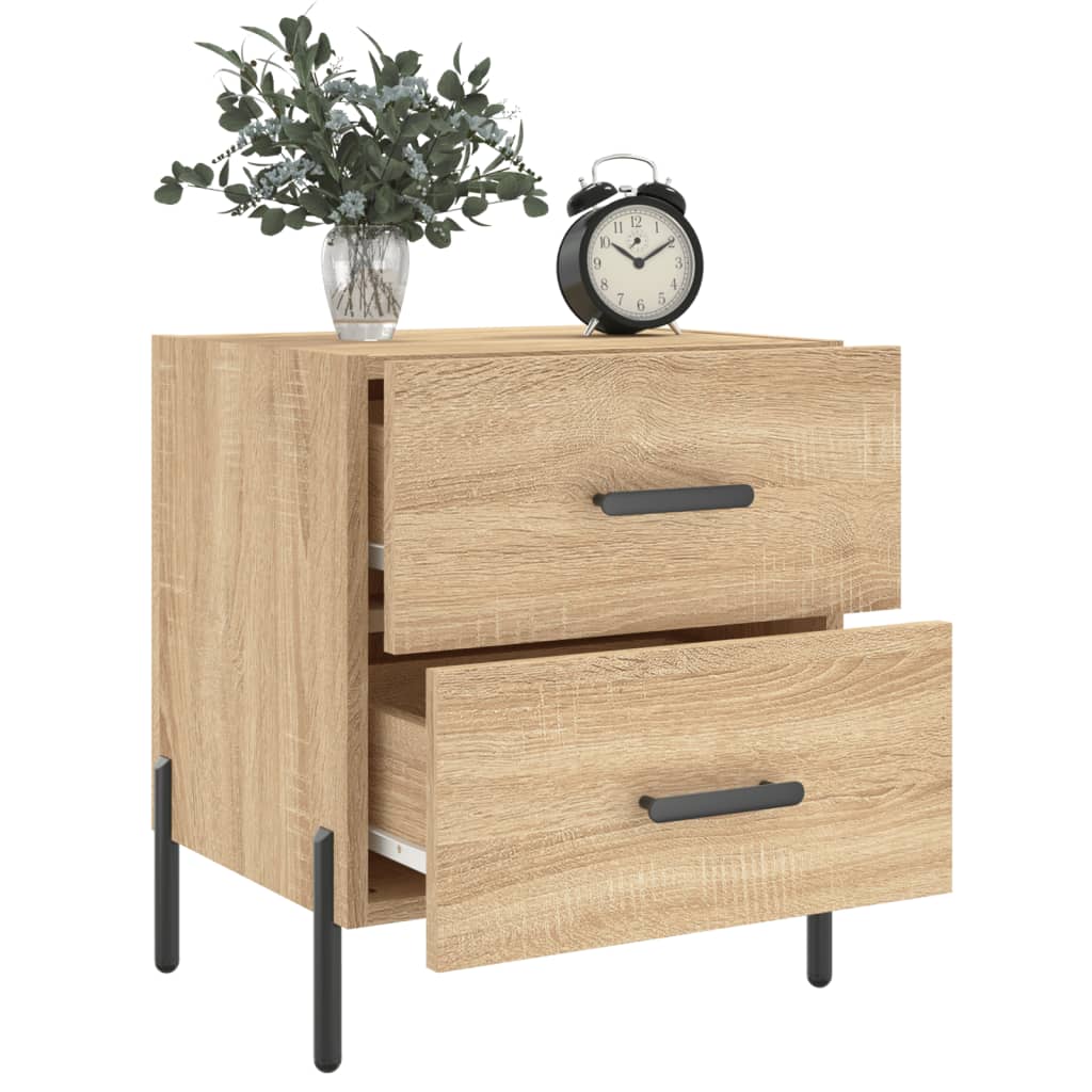Table de chevet chêne sonoma 40x35x47,5 cm bois d’ingénierie - XIOS