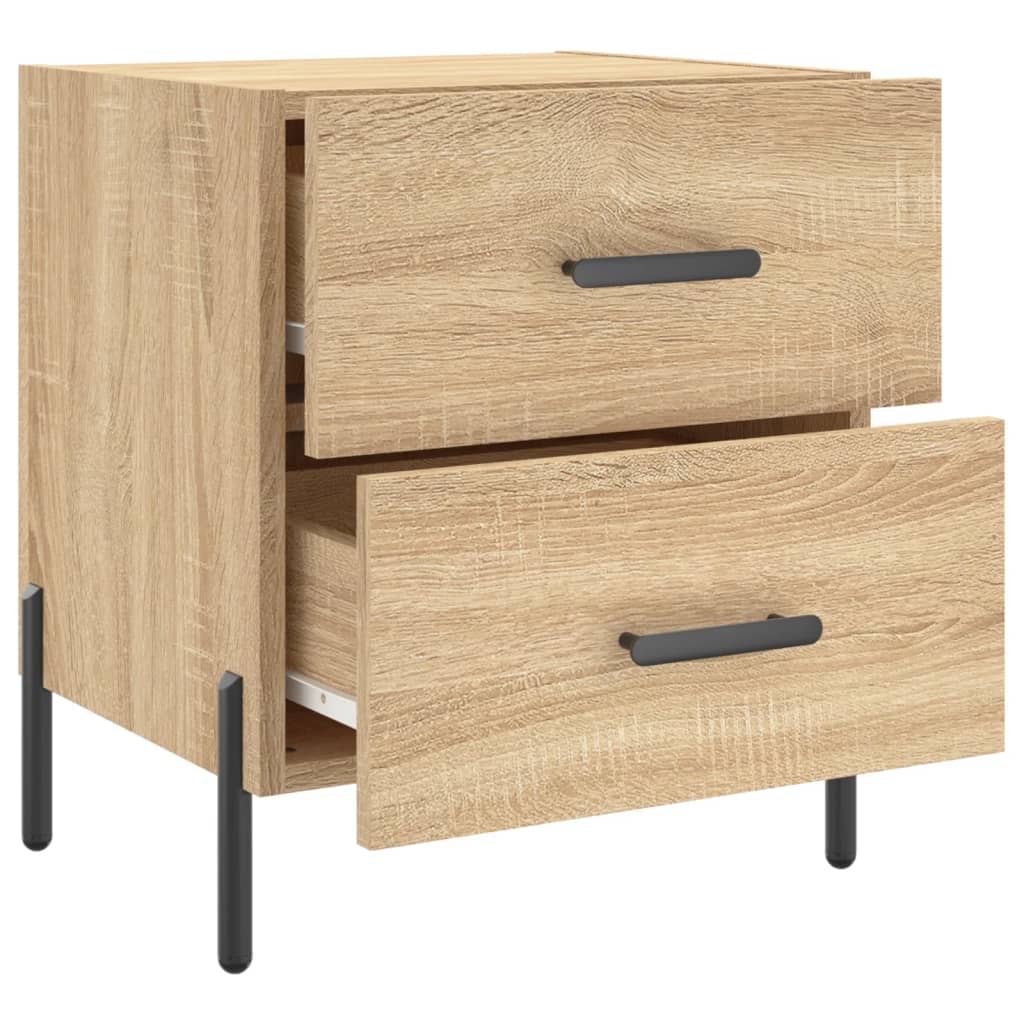 Table de chevet chêne sonoma 40x35x47,5 cm bois d’ingénierie - XIOS