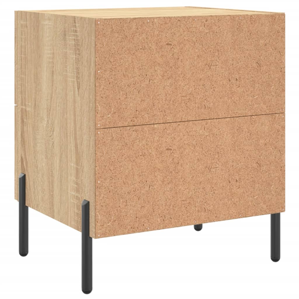 Table de chevet chêne sonoma 40x35x47,5 cm bois d’ingénierie - XIOS