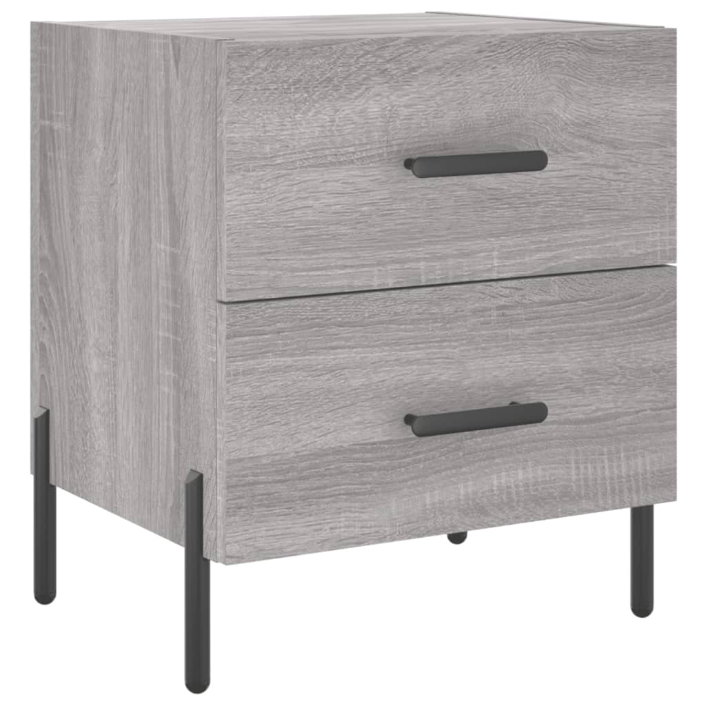 Table de chevet sonoma gris 40x35x47,5 cm bois d’ingénierie - XIOS