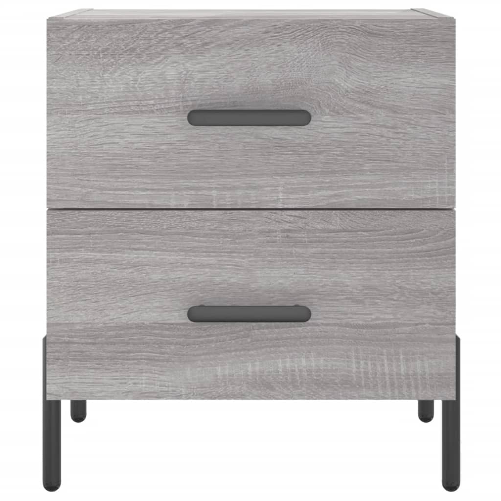 Table de chevet sonoma gris 40x35x47,5 cm bois d’ingénierie - XIOS