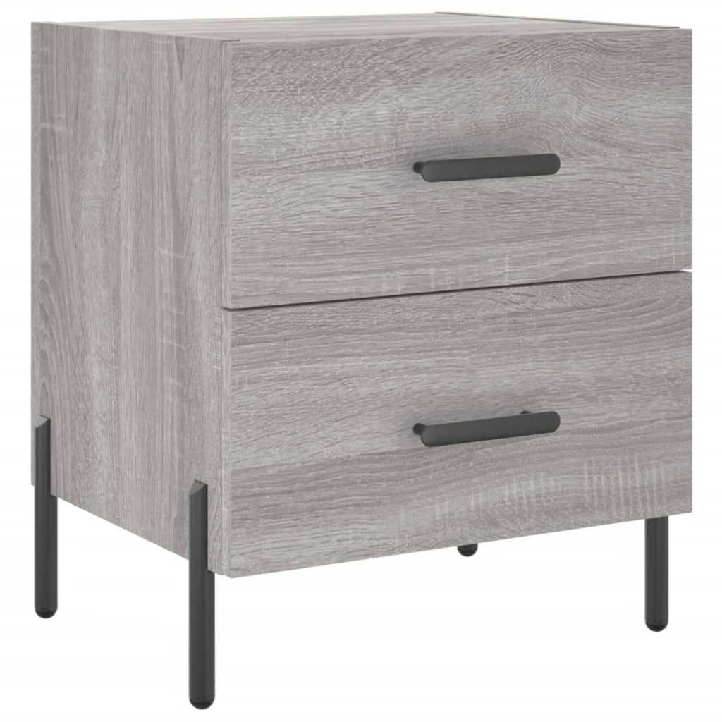 Tables de chevet 2 pcs sonoma gris 40x35x47,5 cm - XIOS