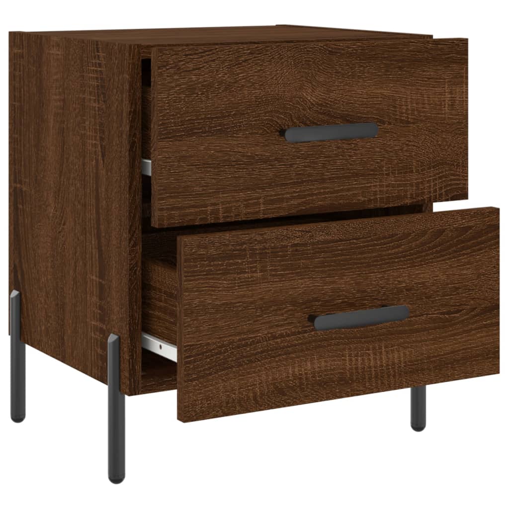 Tables de chevet 2 pcs chêne marron 40x35x47,5 cm - XIOS