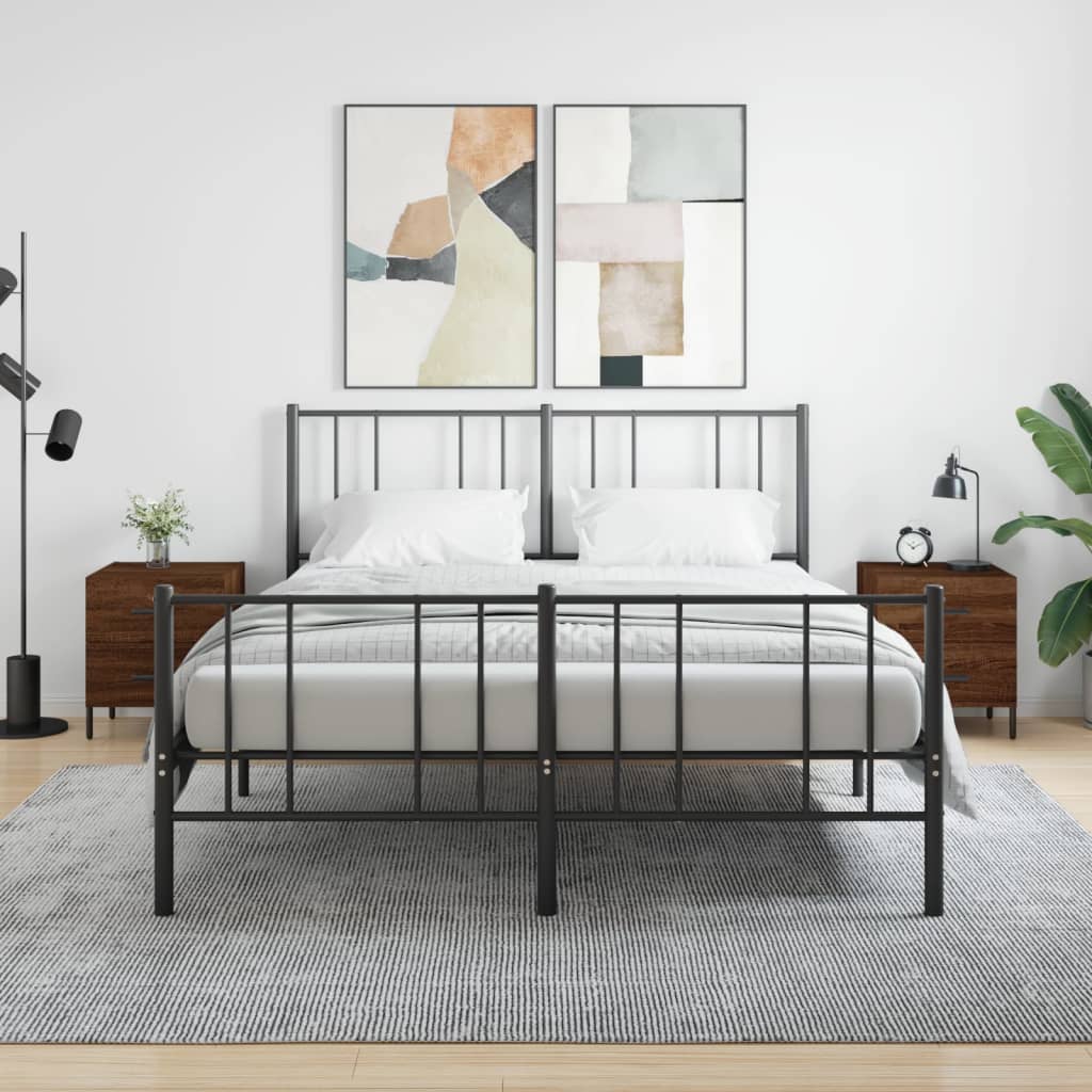 Tables de chevet 2 pcs chêne marron 40x35x47,5 cm - XIOS