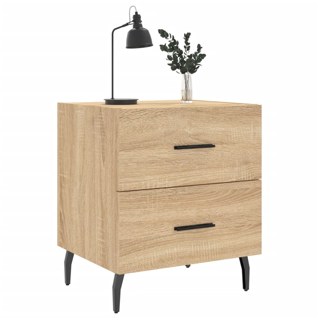 Table de chevet chêne sonoma 40x35x47,5 cm bois d’ingénierie - XIOS
