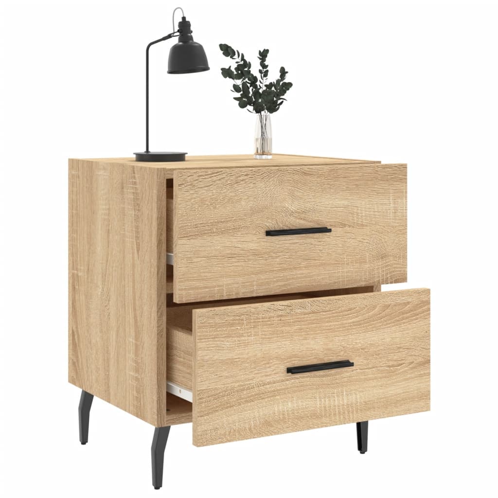 Table de chevet chêne sonoma 40x35x47,5 cm bois d’ingénierie - XIOS