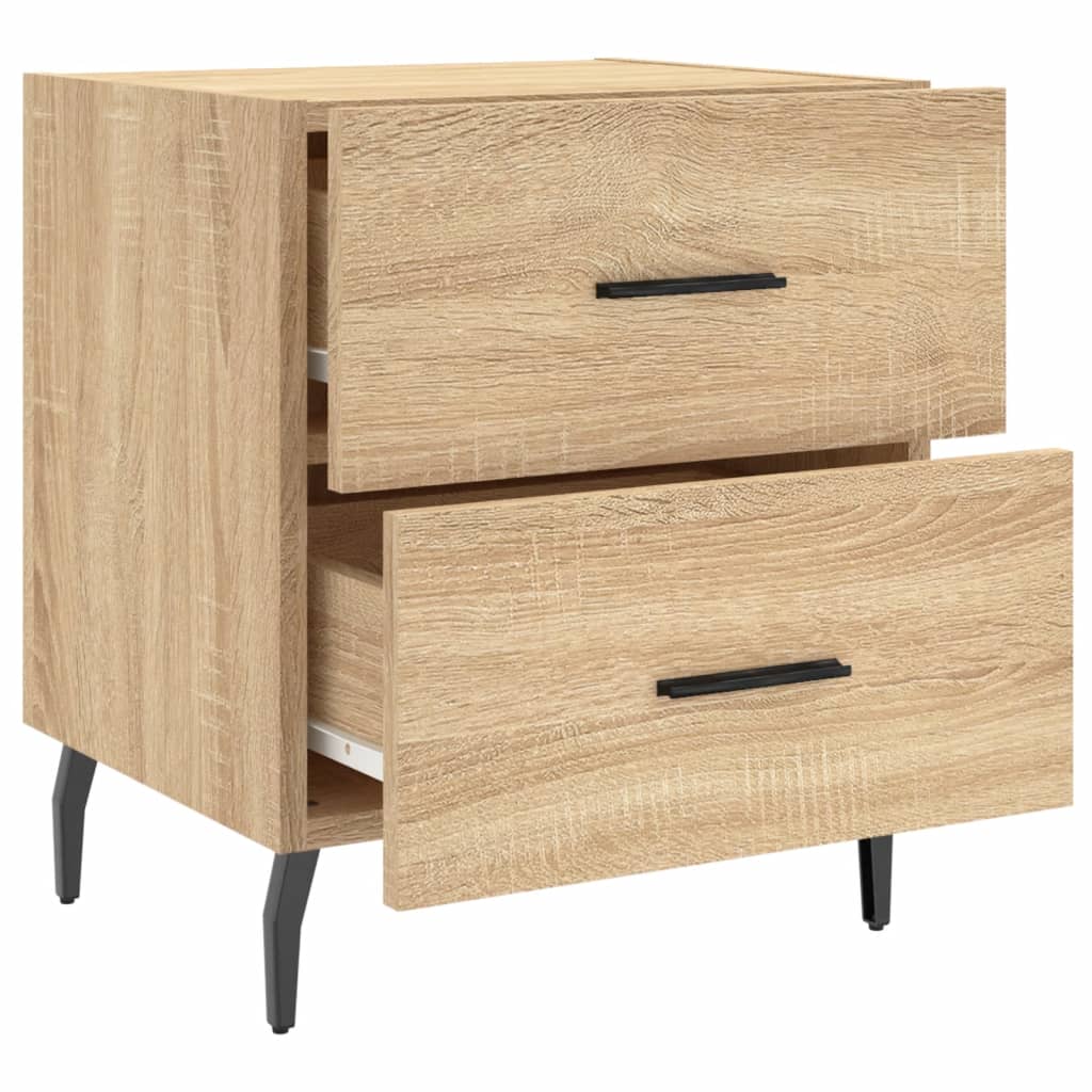 Table de chevet chêne sonoma 40x35x47,5 cm bois d’ingénierie - XIOS