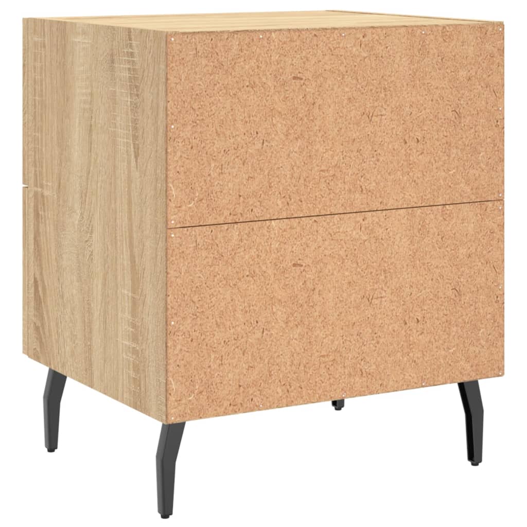 Table de chevet chêne sonoma 40x35x47,5 cm bois d’ingénierie - XIOS