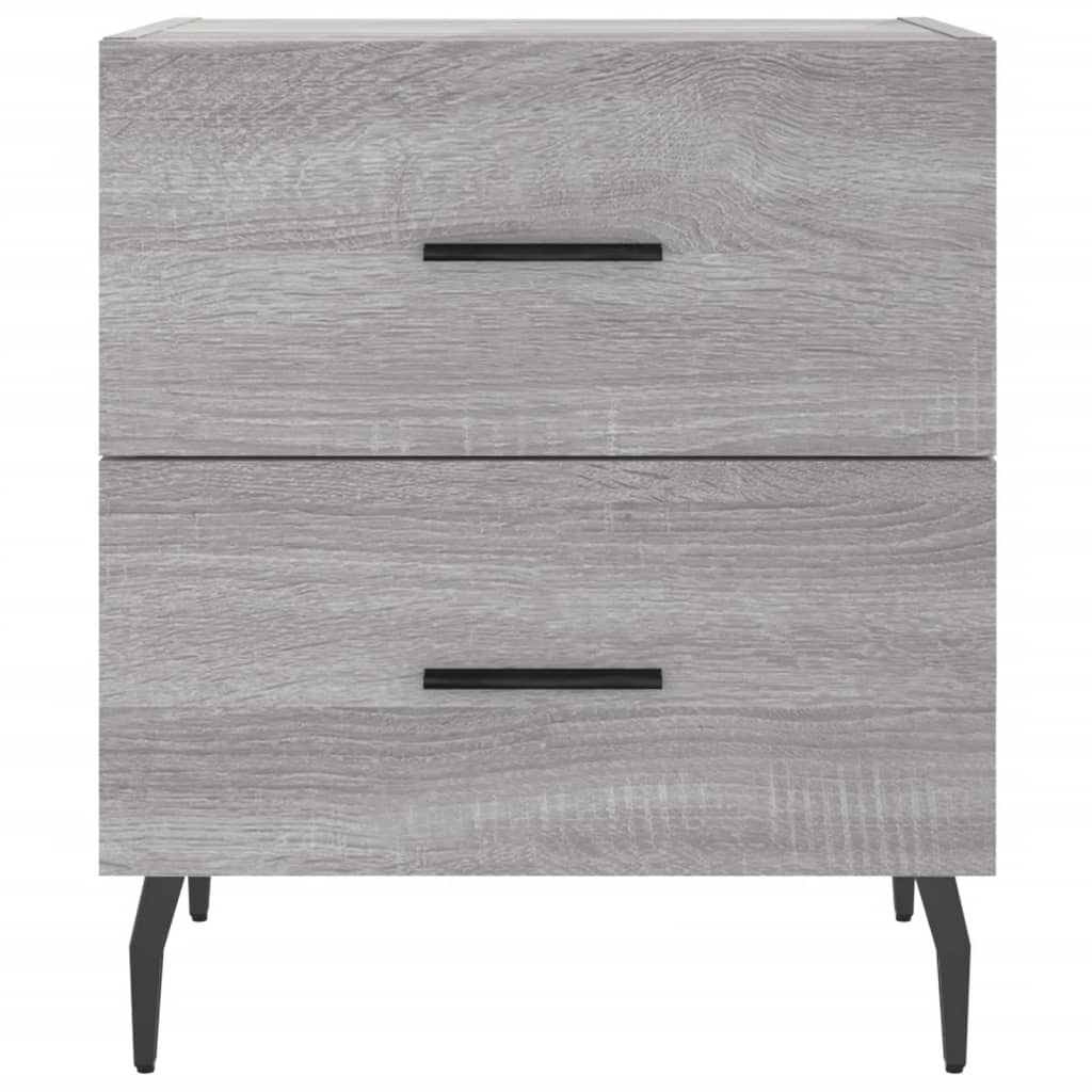 Table de chevet sonoma gris 40x35x47,5 cm bois d’ingénierie - XIOS