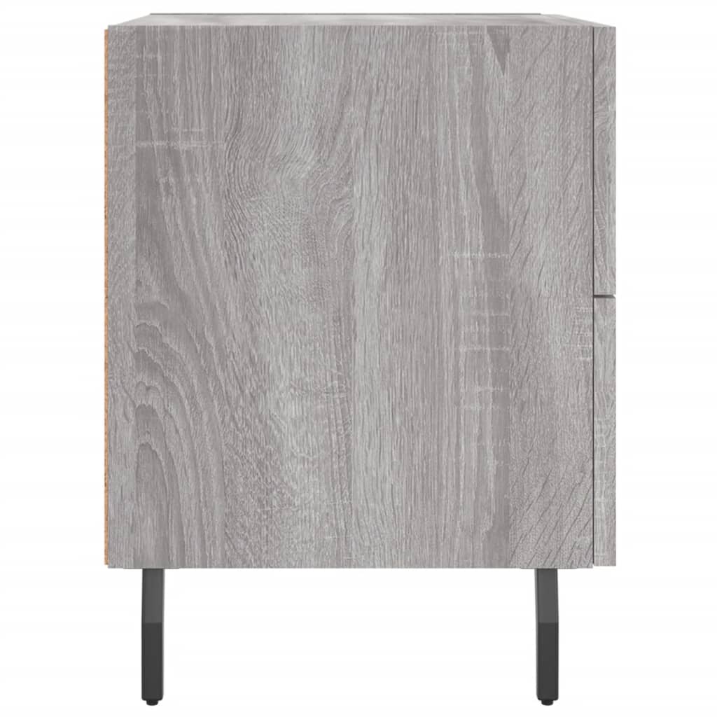 Table de chevet sonoma gris 40x35x47,5 cm bois d’ingénierie - XIOS