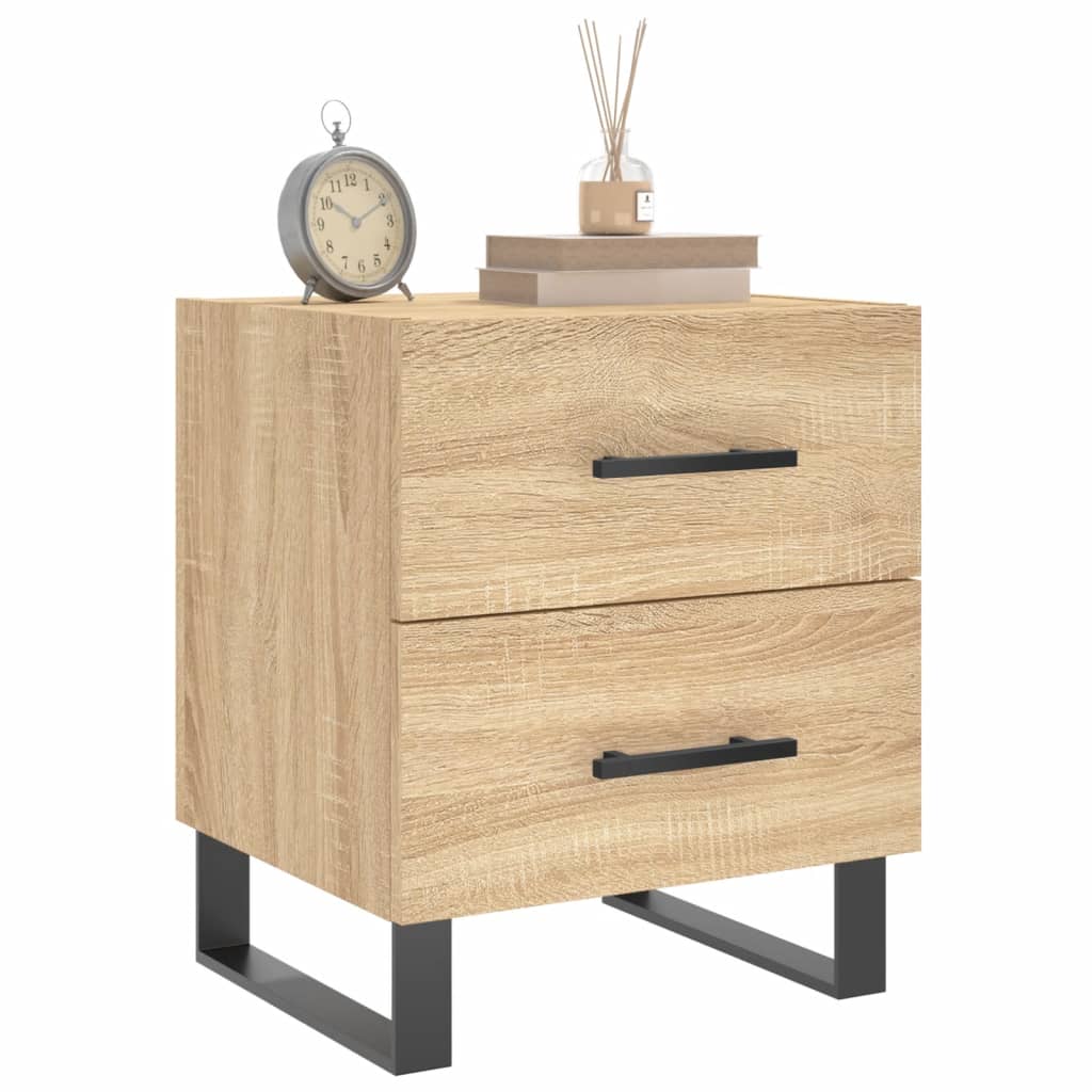 Table de chevet chêne sonoma 40x35x47,5 cm bois d’ingénierie - XIOS