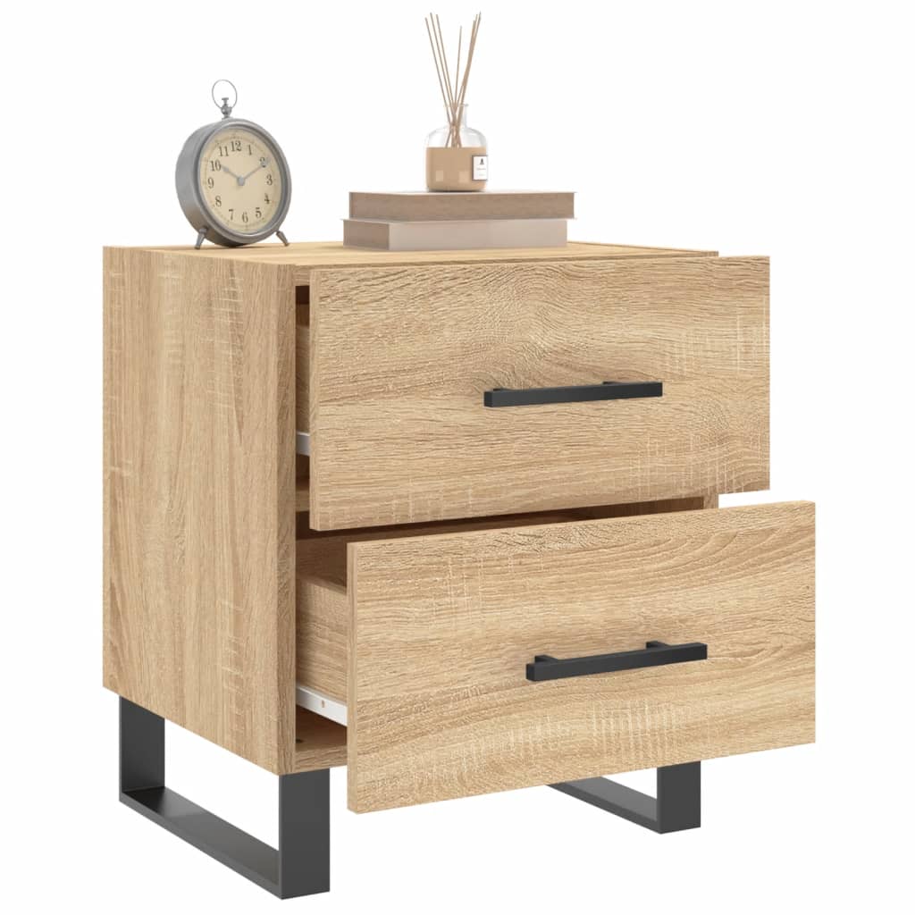 Table de chevet chêne sonoma 40x35x47,5 cm bois d’ingénierie - XIOS